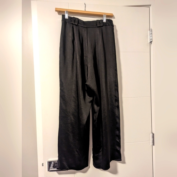 Fame and Partners Satin Black Trousers - Picture 3 of 5